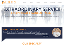 Tablet Screenshot of mirusstaffing.com